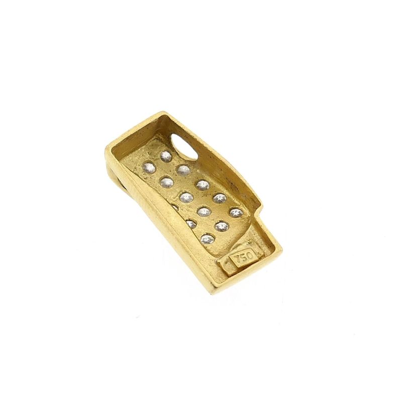 Image 5 of Gold pendant with zirconia