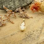 Image 2 of Gold pendant with cameo | Vintage/antique