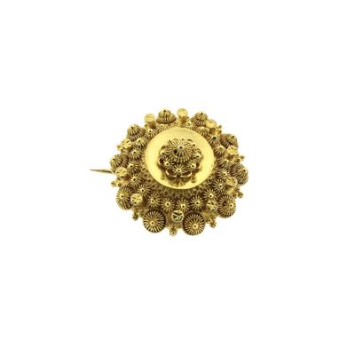 Image 1 of Vintage gold brooch with Zeeland buttons