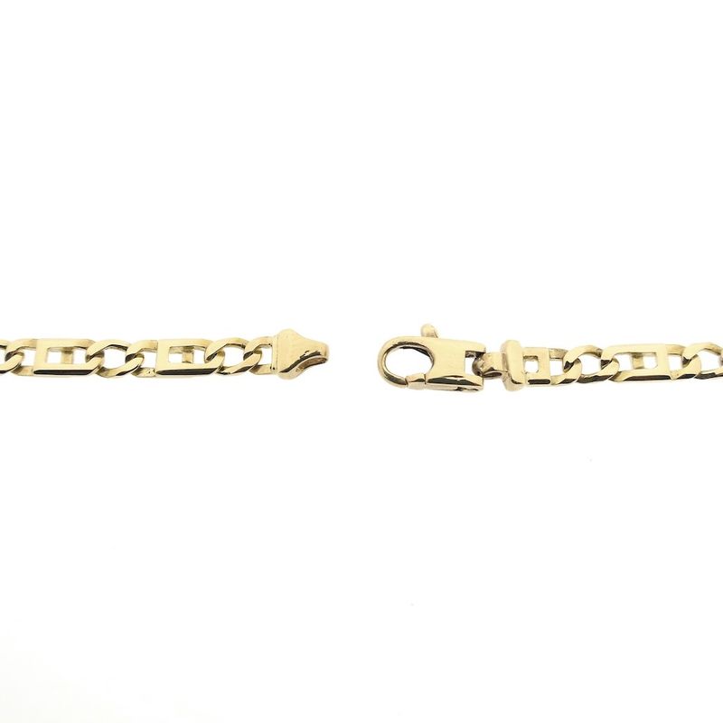 Image 5 of Two-tone gold men's necklace with diamonds.