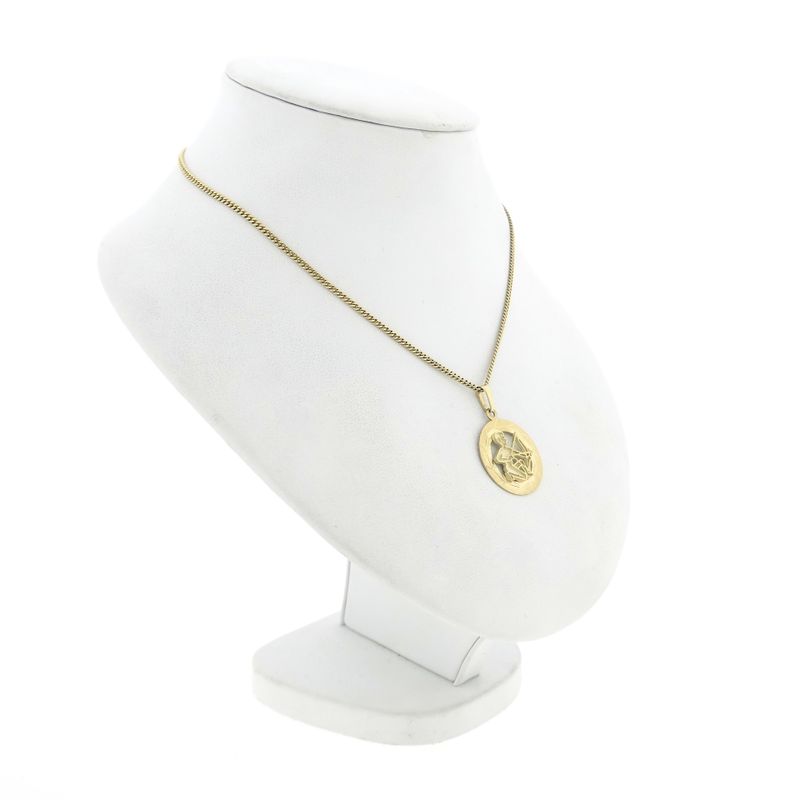 Image 5 of Gold Zodiac Pendant; Sagittarius