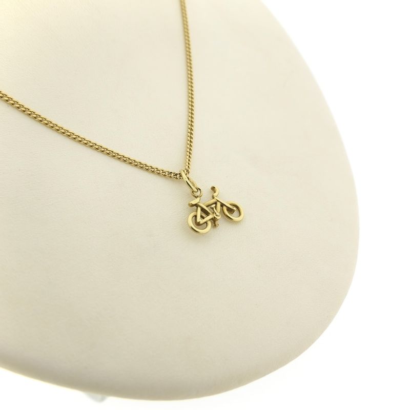 Image 9 of Gold pendant of a racing bicycle