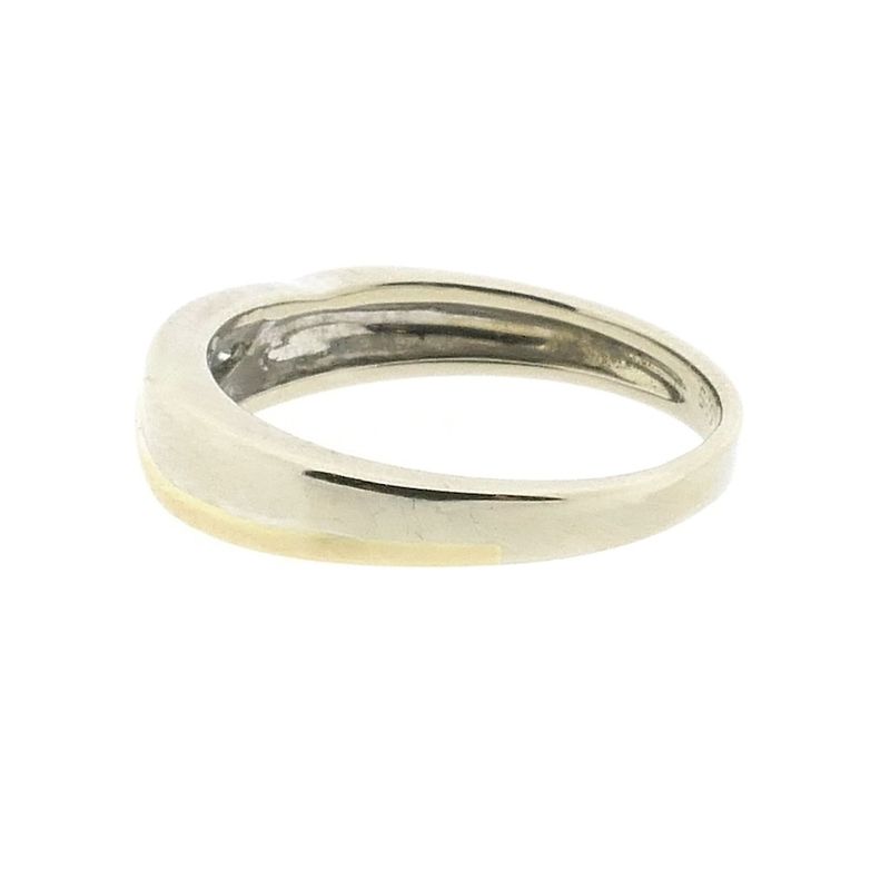 Image 6 of Two-tone gold ring with diamond | 0.015 ct.