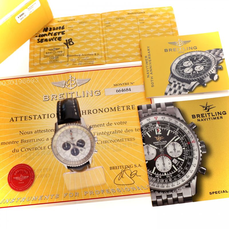 Afbeelding 10 van Breitling Navitimer Special Edition '50TH Anniversary' A41322; Automatisch Heren Horloge