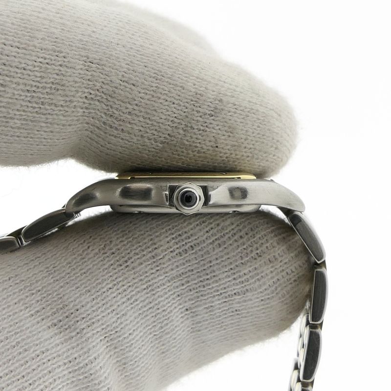 Image 11 of Cartier Panthère '2 Row'; 18k gold/steel women's watch