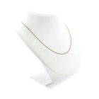 Image 6 of Gold thin gourmet link necklace | 40.5 cm