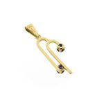 Image 6 of 18 carat gold pendant with sapphire