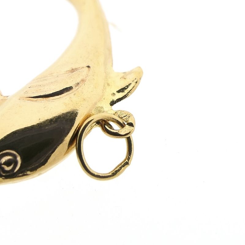 Image 5 of 18 carat gold dolphin pendant