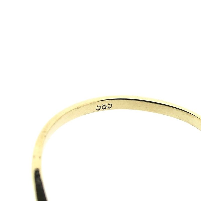 Image 6 of Gold V-shaped ring with diamond