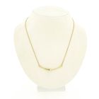 Image 1 of Gold cobra link necklace with fixed pendant | 41.5 cm