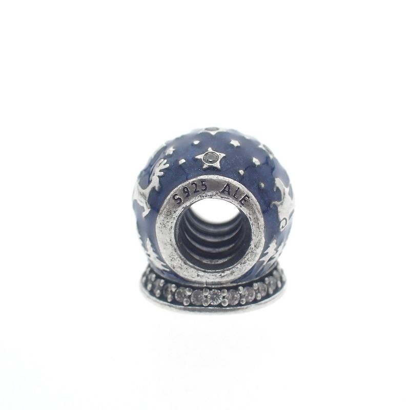 Image 5 of Pandora charm; Silver; Christmas Crystal Ball
