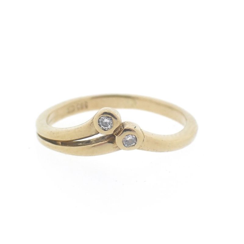 Image 7 of Golden fantasy ring with diamonds | 0.02 ct.