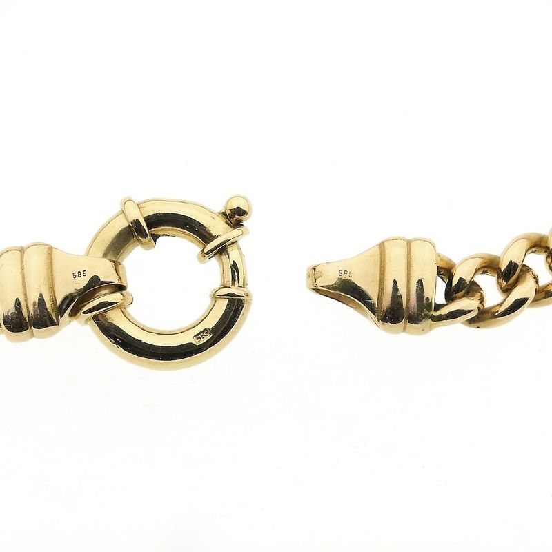 Image 5 of Gold gourmet link bracelet | 22 cm