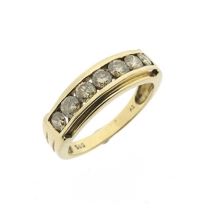 Image 1 of Gold ring with fancy diamonds 1.12 ct.