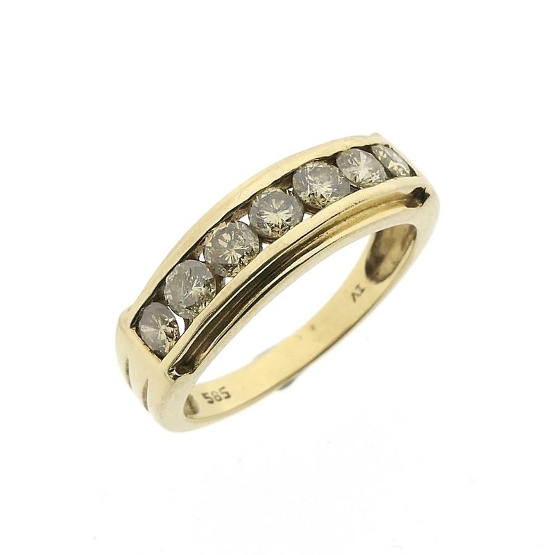 Image 1 of Gold ring with fancy diamonds 1.12 ct.