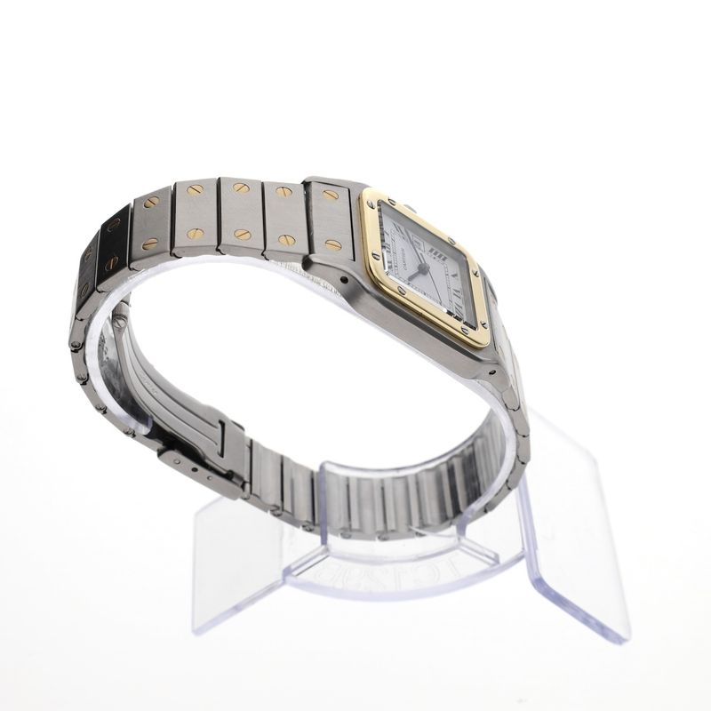 Image 11 of Cartier Santos Carree Automatic 2961; 18k. Gold/steel watch