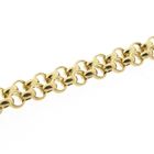 Image 7 of Double gold jasseron link bracelet | 19 cm