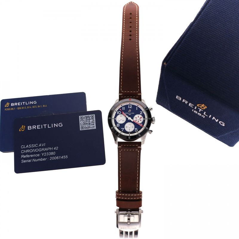 Image 2 of Breitling Classic AVI 'Mosquito' Chronograph; Automatic Men's Watch