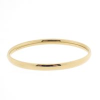 Gold smooth slave bracelet | Ø 60 mm
