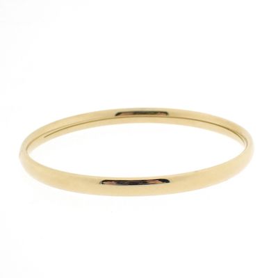 Image 1 of Gold smooth slave bracelet | Ø 60 mm