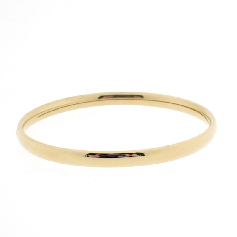 Image 1 of Gold smooth slave bracelet | Ø 60 mm