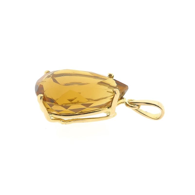 Image 4 of Gold pendant with citrine