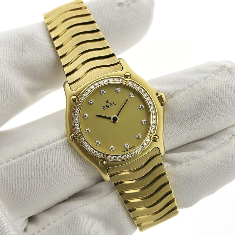 Image 5 of Ebel Sport Classic E8090124; 18k gold women's watch with diamonds