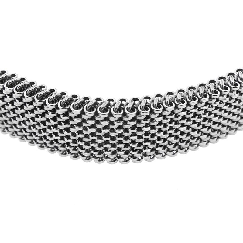 Image 12 of Steel Flex bracelet with white gold charm and diamond | 0.20 ct.