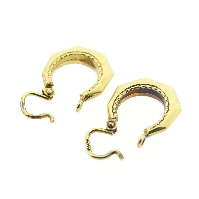 Image 7 of Vintage gold hoop earrings
