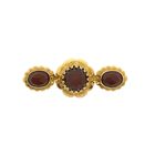 Image 1 of Vintage Gold Brooch with Carnelian