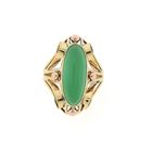 Image 4 of Two-tone gold ring with jade