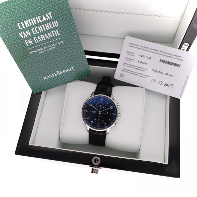 Image 15 of IWC Portuguese Chronograph IW371438; Automatic Men's Watch