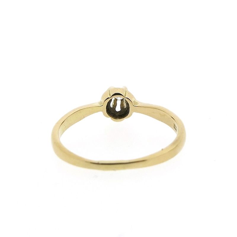 Image 4 of Gold solitaire ring with diamond | 0.03 ct.