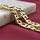 Image 2 of Two-tone gold navy link bracelet