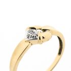 Afbeelding 3 van Gouden ring met diamanten; 0,015 ct. 