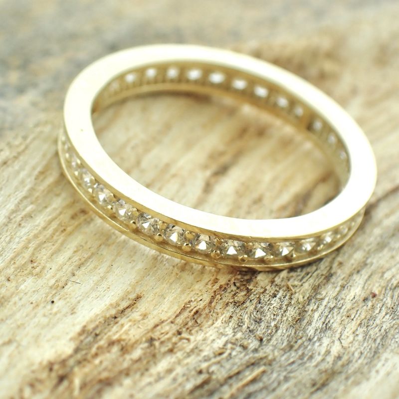 Image 2 of Gold alliance ring with zirconia