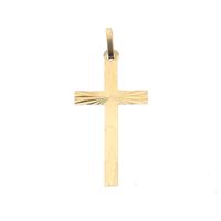 Gold pendant of a cross
