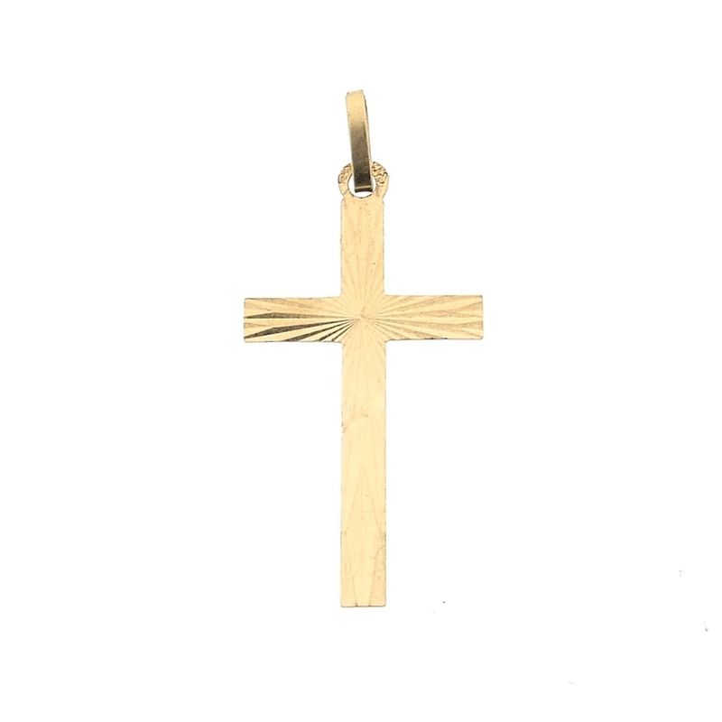 Image 1 of Gold pendant of a cross