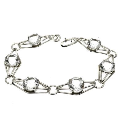Image 1 of Silver fantasy bracelet set with zirconia stones