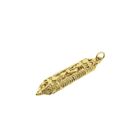 Image 6 of Vintage gold Mezuzah pendant