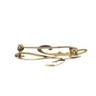 Image 6 of Gold letter brooch; letter H | Vintage