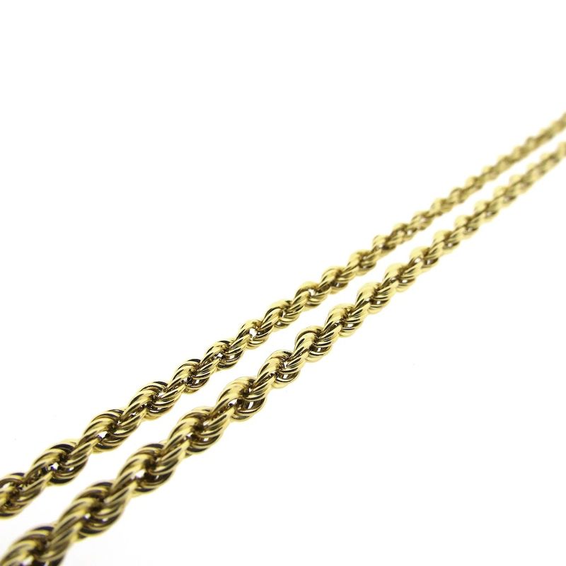 Image 4 of Gold twisted link necklace | 48 cm