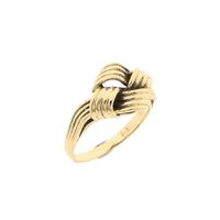 Golden abstract fantasy ring