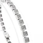 Image 2 of White gold link bracelet with diamond; 0.68 ct.