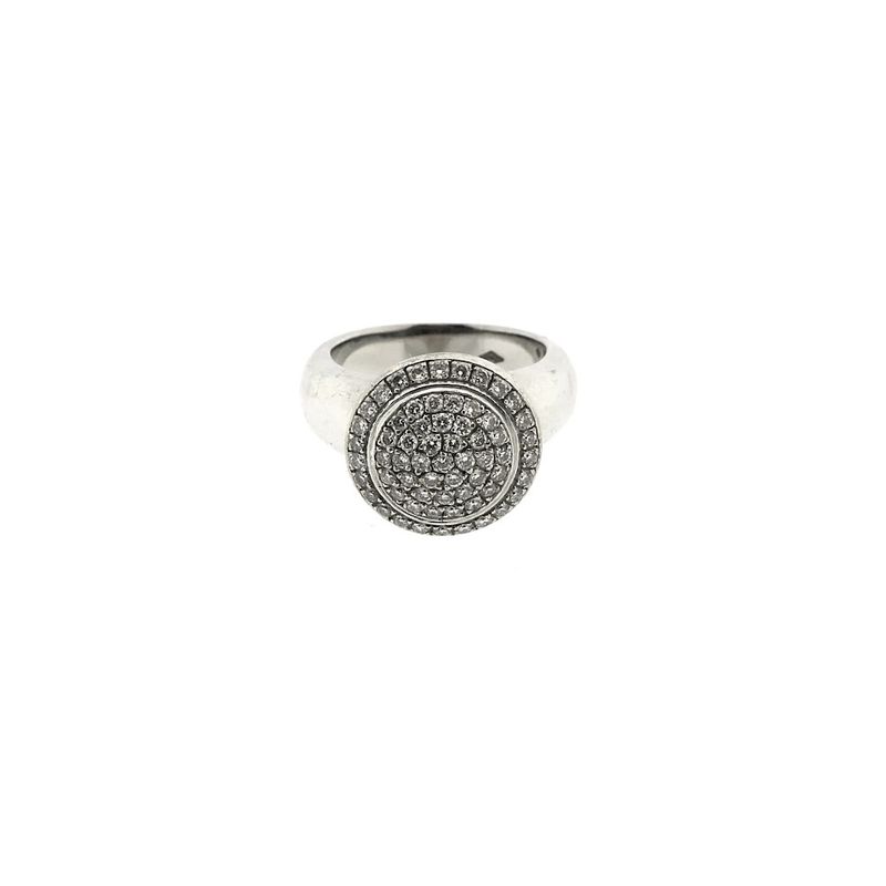 Image 2 of White gold cocktail ring with diamonds; 0.62 ct.