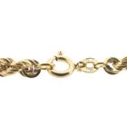 Image 4 of 18K Gold Long Twisted Link Chain | 70 cm