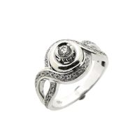 White gold ring with diamonds; 0.40 ct.
