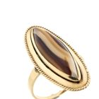 Image 3 of Vintage gold ring with agate