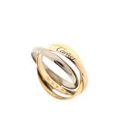 Image 1 of Tricolor gold trinity ring; Cartier