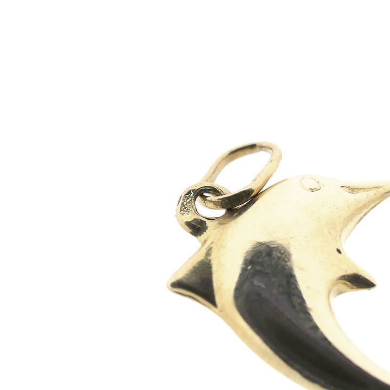 Image 4 of Golden dolphin pendant